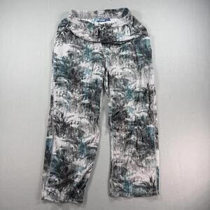 Womens Small Gray Reel Legends Poly Spandex Palazzo Harem Pants